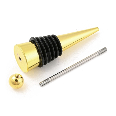 DIY Beadable Alloy Red Wine Stopper AJEW-Z016-03C-G-1