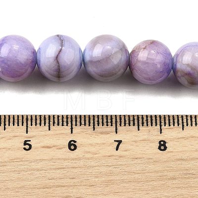 Natural Striped Stone Beads Strands G-D315-A01-02-8mm-1