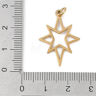 304 Stainless Steel Pendants STAS-L279-034G-1