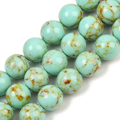 Synthetic Turquoise Graduated Beads Strands GG-CBA2AE1-A04-A-1