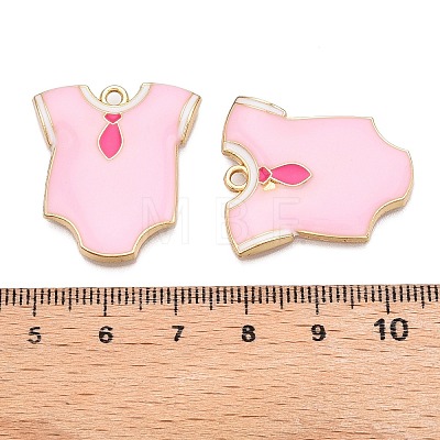 Rack Plating Alloy Enamel Pendants ENAM-N056-391B-01KCG-1