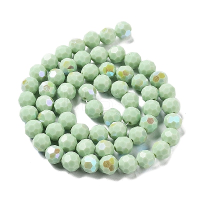Opaque Glass Beads Strands LS-EGLA-A035-P10mm-L20-1