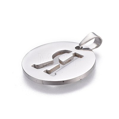 Non-Tarnish 201 Stainless Steel Pendants STAS-L221-33R-1