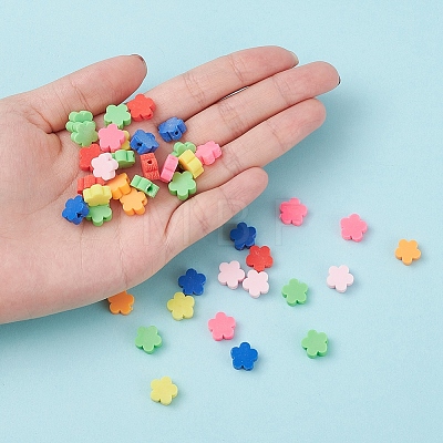 80Pcs 8 Colors Handmade Polymer Clay Beads CLAY-YW0001-42-1