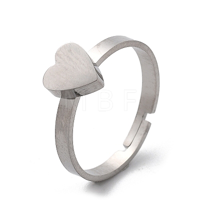 304 Stainless Steel Adjustable Rings for Women RJEW-F169-01P-01-1