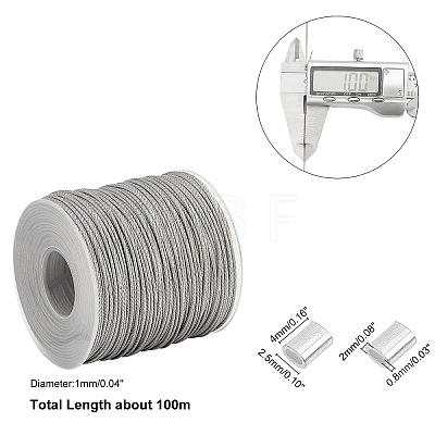 304 Stainless Steel Wire Rope OCOR-WH0032-09C-1