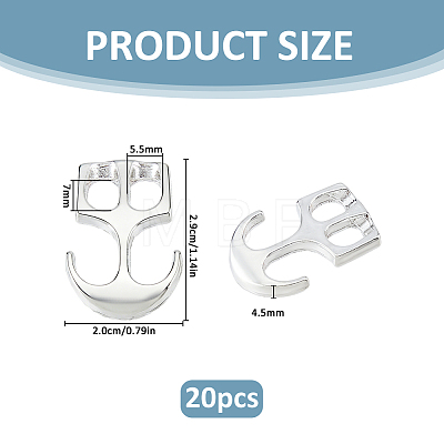 20Pcs Zinc Alloy Hook Clasps FIND-FH0017-96-1