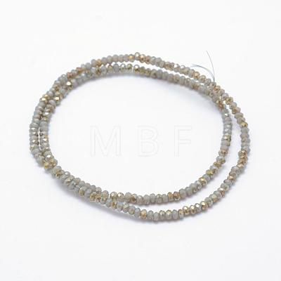 Electroplate Glass Beads Strands EGLA-J144-HR-C06-1