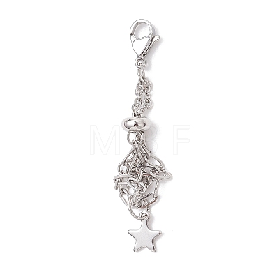 3Pcs 304 Stainless Steel Macrame Pouch Empty Stone Holder Pendant Decorations HJEW-JM04380-02-1