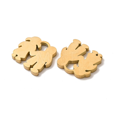 Ion Plating(IP) 304 Stainless Steel Charms STAS-M089-45G-1