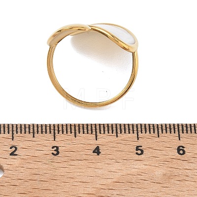 304 Stainless Steel Cuff Open Rings for Women RJEW-F208-02G-01-1