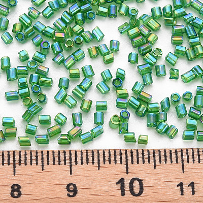 Glass Bugle Beads SEED-S032-10A-167-1