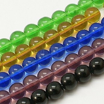Glass Beads Strands GR6mm-1