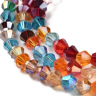 Transparent Electroplate Glass Beads Strands LS-EGLA-A039-T2mm-B29-1