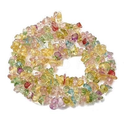 Crackle Glass Bead Strands G-F328-18-1