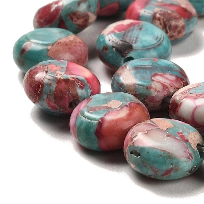 Synthetic Regalite/Imperial Jasper/Sea Sediment Jasper Beads Strands G-F765-M01-01-1