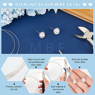 999 Sterling Silver Wire STER-WH0008-04C-S-1