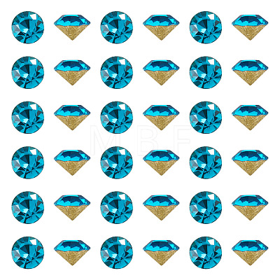 1 Bag Pointed Back Glass Rhinestone Cabochons RGLA-TADJ0001-01A-04-1