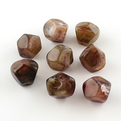Imitation Gemstone Acrylic Beads OACR-R034-M-1