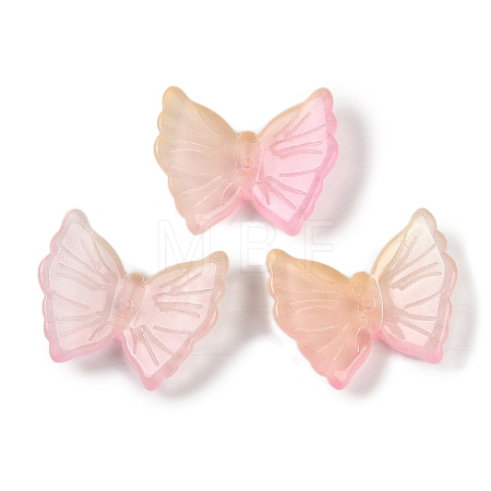 Spray Painted Glass Beads GLAA-Z007-02C-1