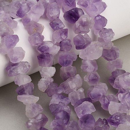 Raw Rough Natural Druzy Amethyst Beads Strands GG-CBAC61B-A01-01-1