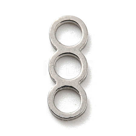 Non-Tarnish 304 Stainless Steel Connector Charms STAS-G318-06P-1