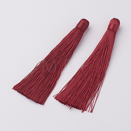 Nylon Tassels Big Pendant Decorations HJEW-G010-B02-1