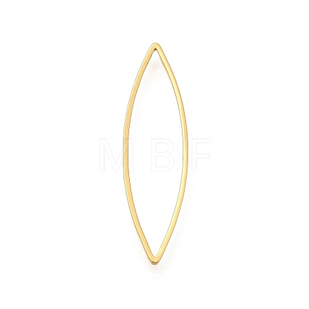 Brass Open Back Bezel Link Rings X-KK-B152-08B-G-1
