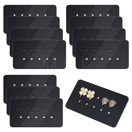 12Pcs 10-Hole Acrylic Earring Display Cards EDIS-OC0001-10B-1