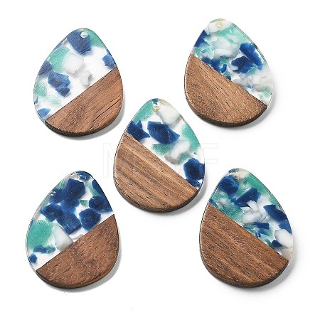 Resin and Walnut Pendants FIND-R051-04C-1