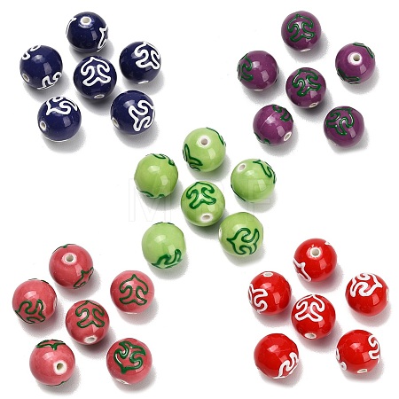 Handmade Porcelain Beads PR-T138-01M-1