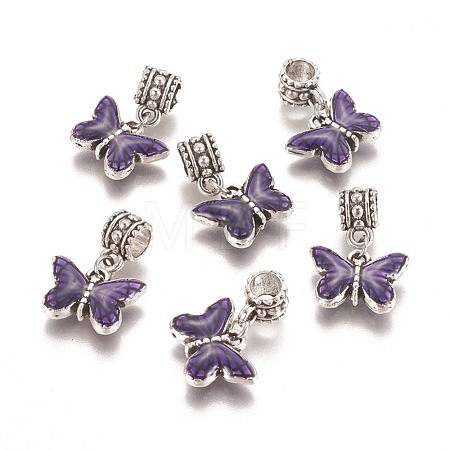 Tibetan Style Alloy European Dangle Charms MPDL-I006-02A-1