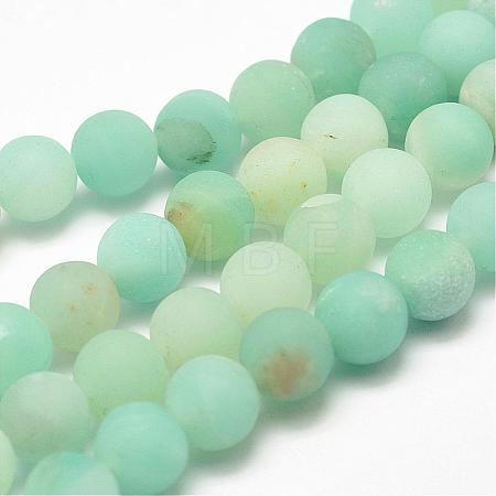 Natural Amazonite Bead Strands G-G684-03-10mm-1
