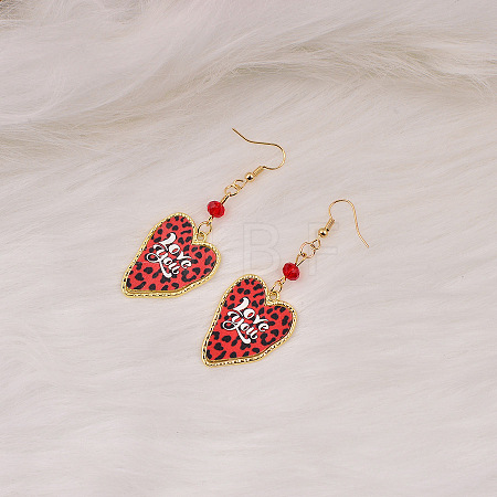 Zinc Alloy & Resin Dangle Earrings FS-WGB59A7-01-1