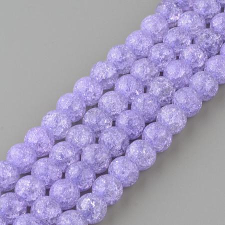 Synthetic Crackle Quartz Beads Strands GLAA-S134-8mm-15-1