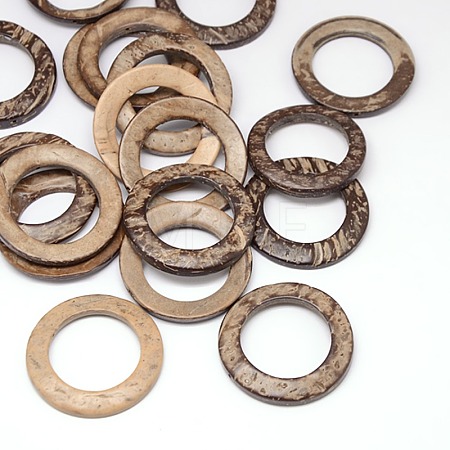 Wood Jewelry Findings Coconut Linking Rings COCO-O006A-12-1