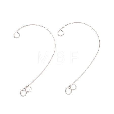Tarnish Resistant 316 Stainless Steel Ear Cuff Findings X-STAS-H148-03P-1