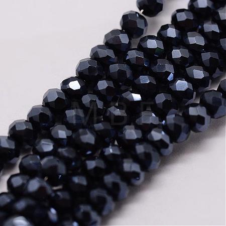 Electroplate Glass Bead Strands GLAA-K016-2x3mm-10PL-1
