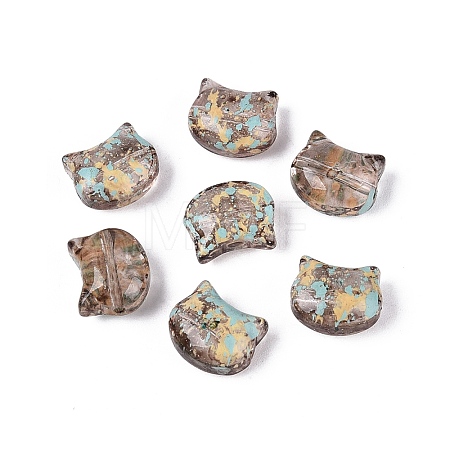 Picasso Transparent Glass Beads SEED-N012-07F-1