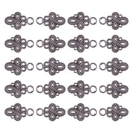 20Pcs Knot Zinc Alloy Adjustable Jean Button Pins FIND-FH0017-91B-1