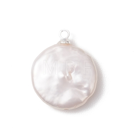 Natural Keshi Pearl Pendants PALLOY-JF04826-1