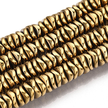 Electroplate Non-magnetic Synthetic Hematite Beads Strands G-N0321-07K-1