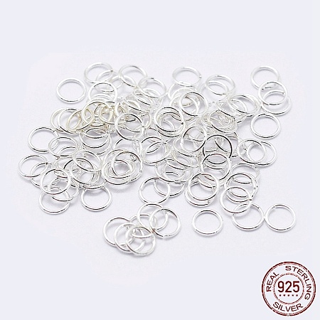 925 Sterling Silver Open Jump Rings X-STER-F036-02S-1x6mm-1