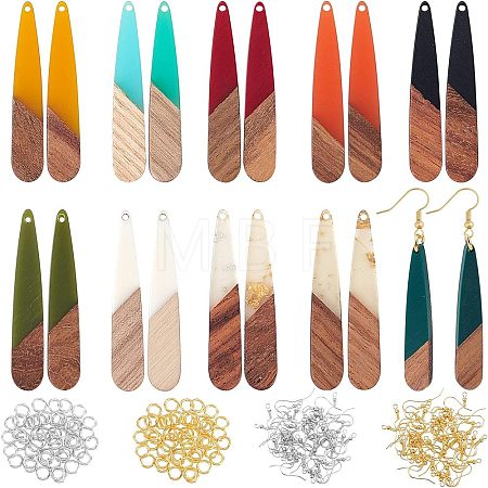 DIY Teardrop Dangle Earring Making Kits DIY-OC0006-32-1