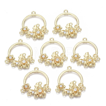 Alloy Rhinestone Chandelier Component Links X-PALLOY-S132-080-1