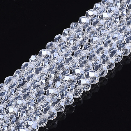 Electroplate Glass Beads Strands EGLA-A034-T1mm-A08-1