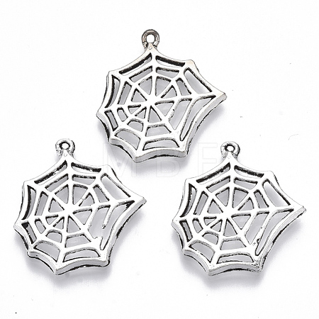Tibetan Style Alloy Pendants X-TIBE-N010-14AS-RS-1