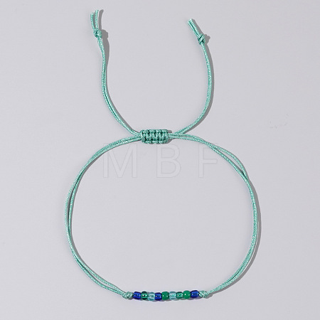 Adjustable Glass Seed Beaded Friendship Braided Bracelets for Daily Wear and Gifts BE2039-9-1