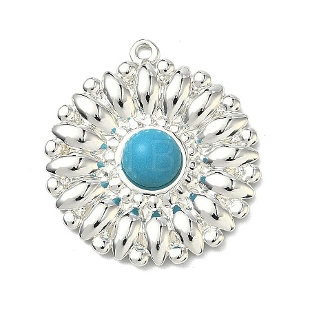 Dyed Synthetic Turquoise Pendants LS-STAS-G374-05S-18-1