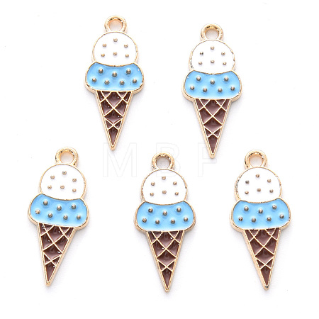Alloy Enamel Pendants X-ENAM-R059-06B-RS-1